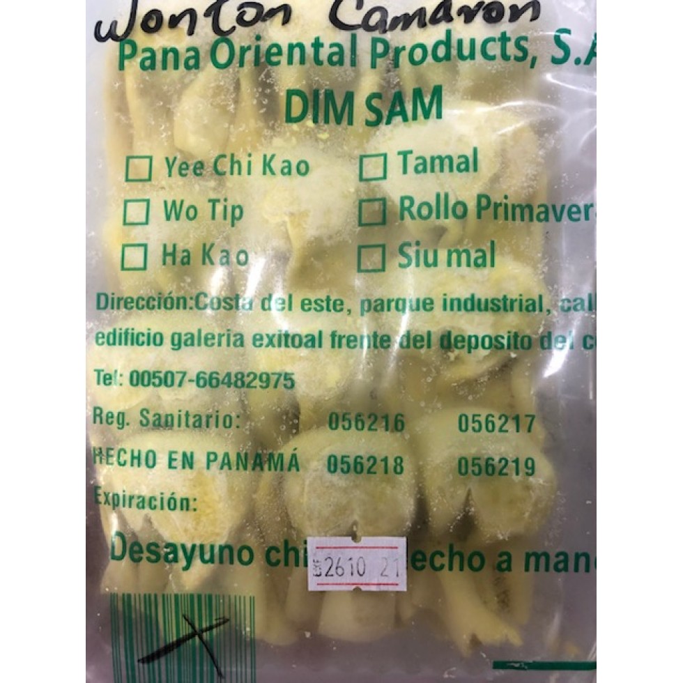 Pana Oriental Wanton con Camarón 12 uds